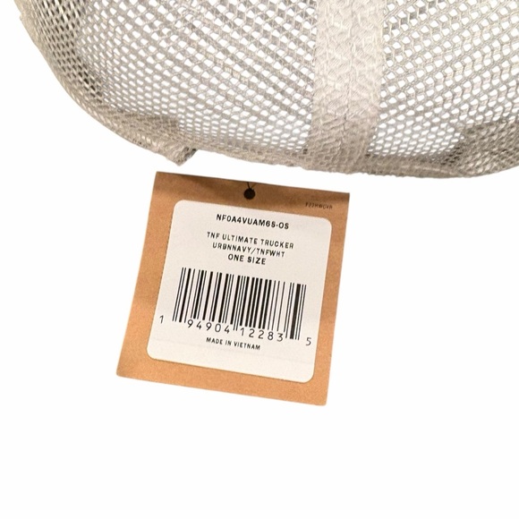 🧢 The North Face Vintage Broncos Trucker Hat Navy Mesh OS - Picture 5 of 7